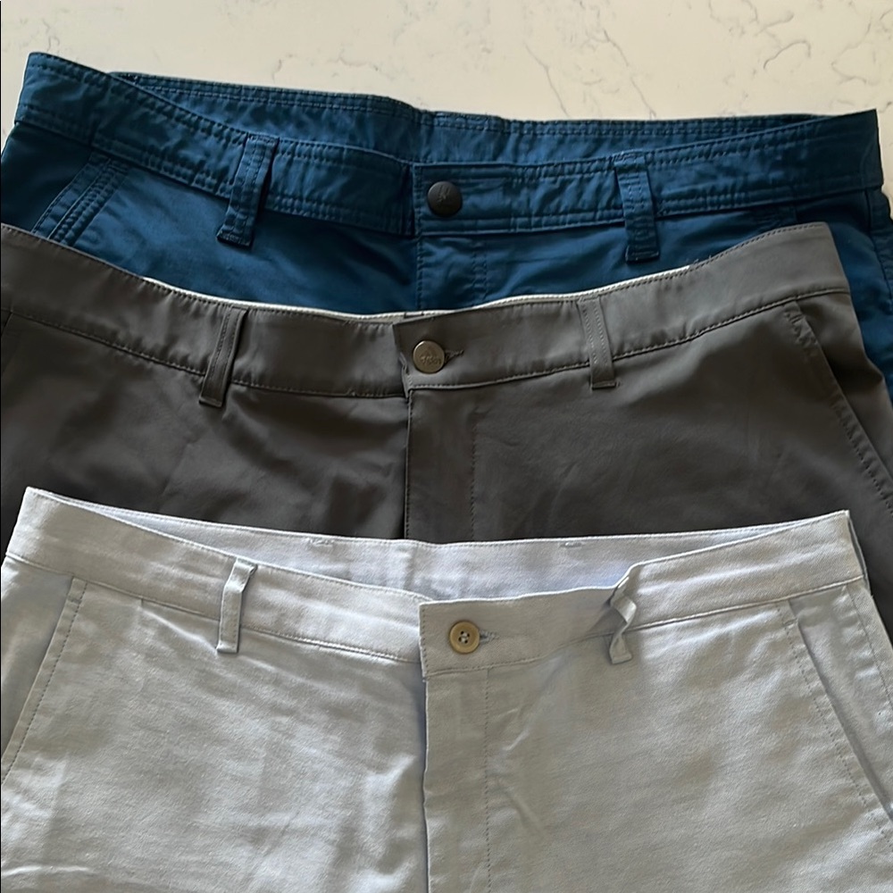 Men’s Golf Shorts- Light Blue, Gray, and Light Gray